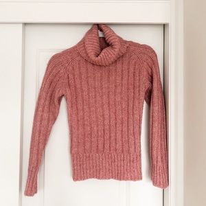 Pink Jacob Turtleneck Sweater